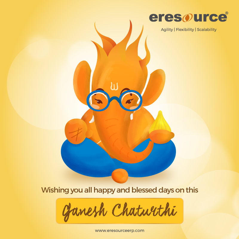 eresource ERP wishes you happy Ganesh Chaturthi