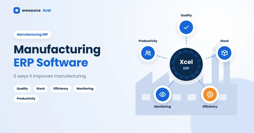 Improve your Manufacturing Operations with eresource Xcel ERP Software for Manufacturing