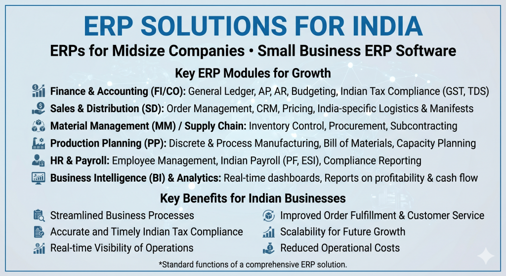ERP for Midsize Companies | Small Business ERP | ERP Software in India