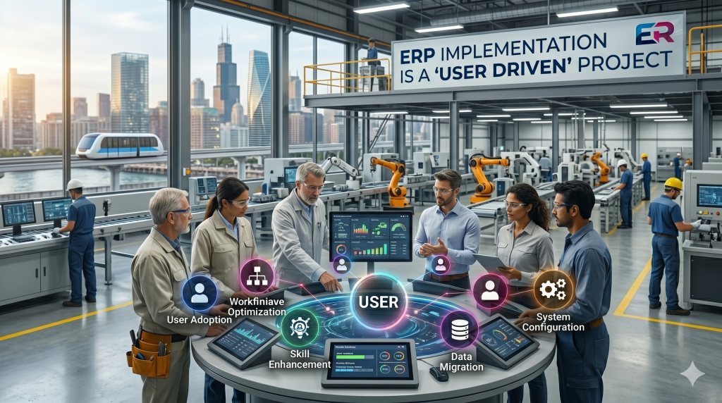 ERP implementation is a ‘User Driven’ project