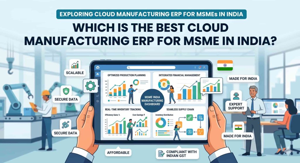 Which is the best cloud manufacturing ERP for MSME in India