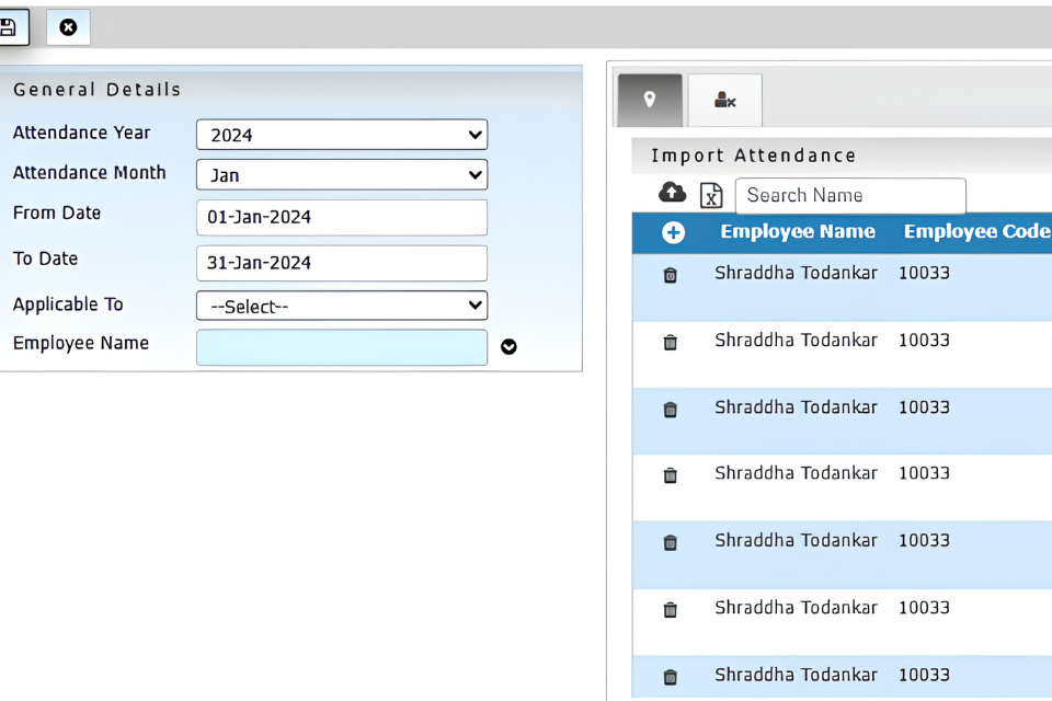 Material Requirement Planning dashboard