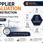 Supplier evaluation in construction guide